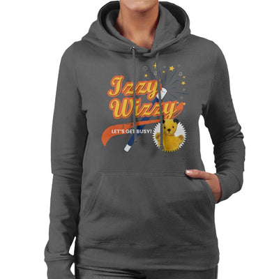 Sooty Magic Wand Izzy Wizzy Let's Get Busy Women's Hooded Sweatshirt-Sooty's Shop