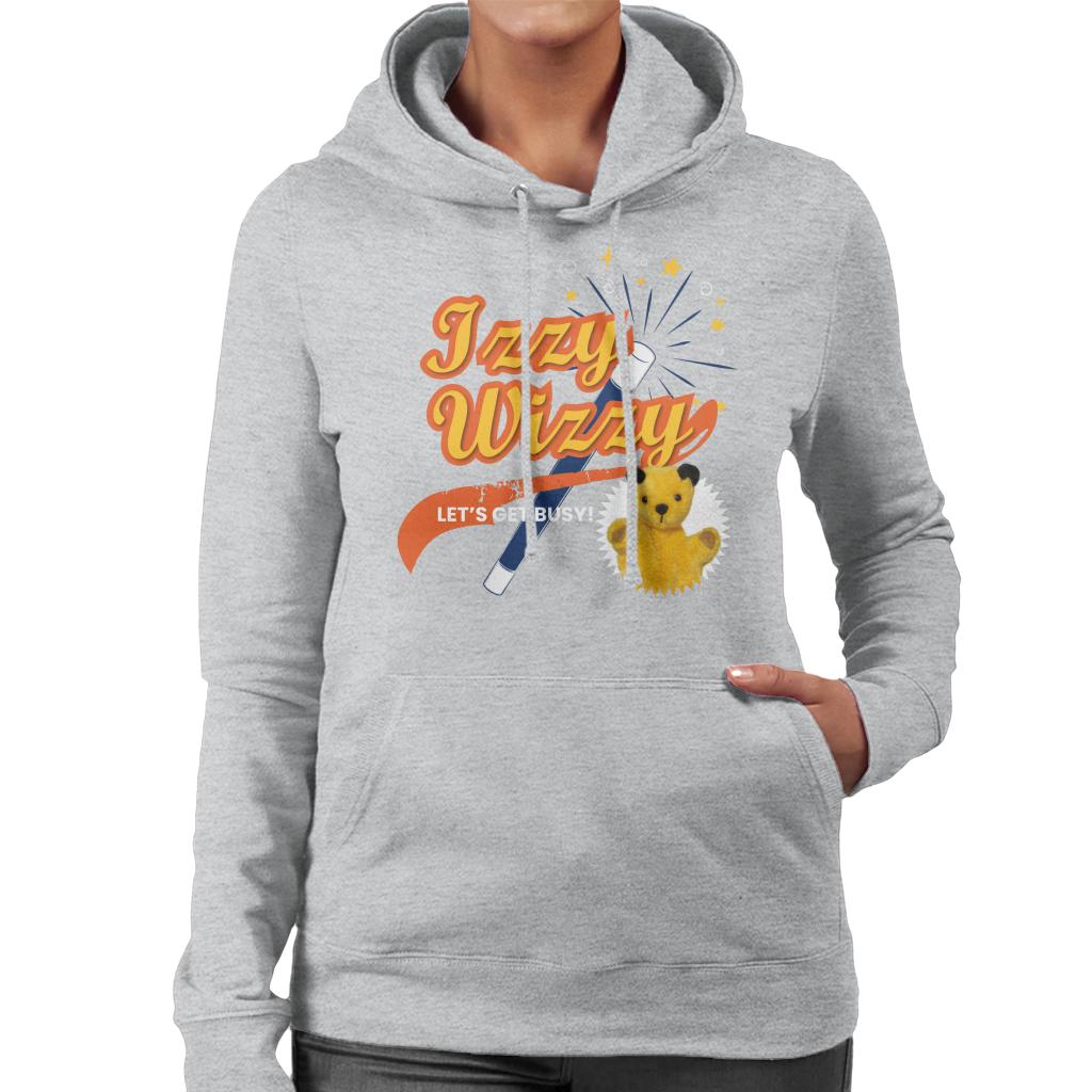 Sooty Magic Wand Izzy Wizzy Let's Get Busy Women's Hooded Sweatshirt-Sooty's Shop