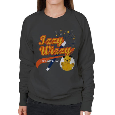 Sooty Magic Wand Izzy Wizzy Let's Get Busy Women's Sweatshirt-Sooty's Shop