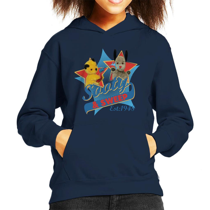 Sooty & Sweep Retro Water Sprayer Kid's Hooded Sweatshirt-Sooty's Shop