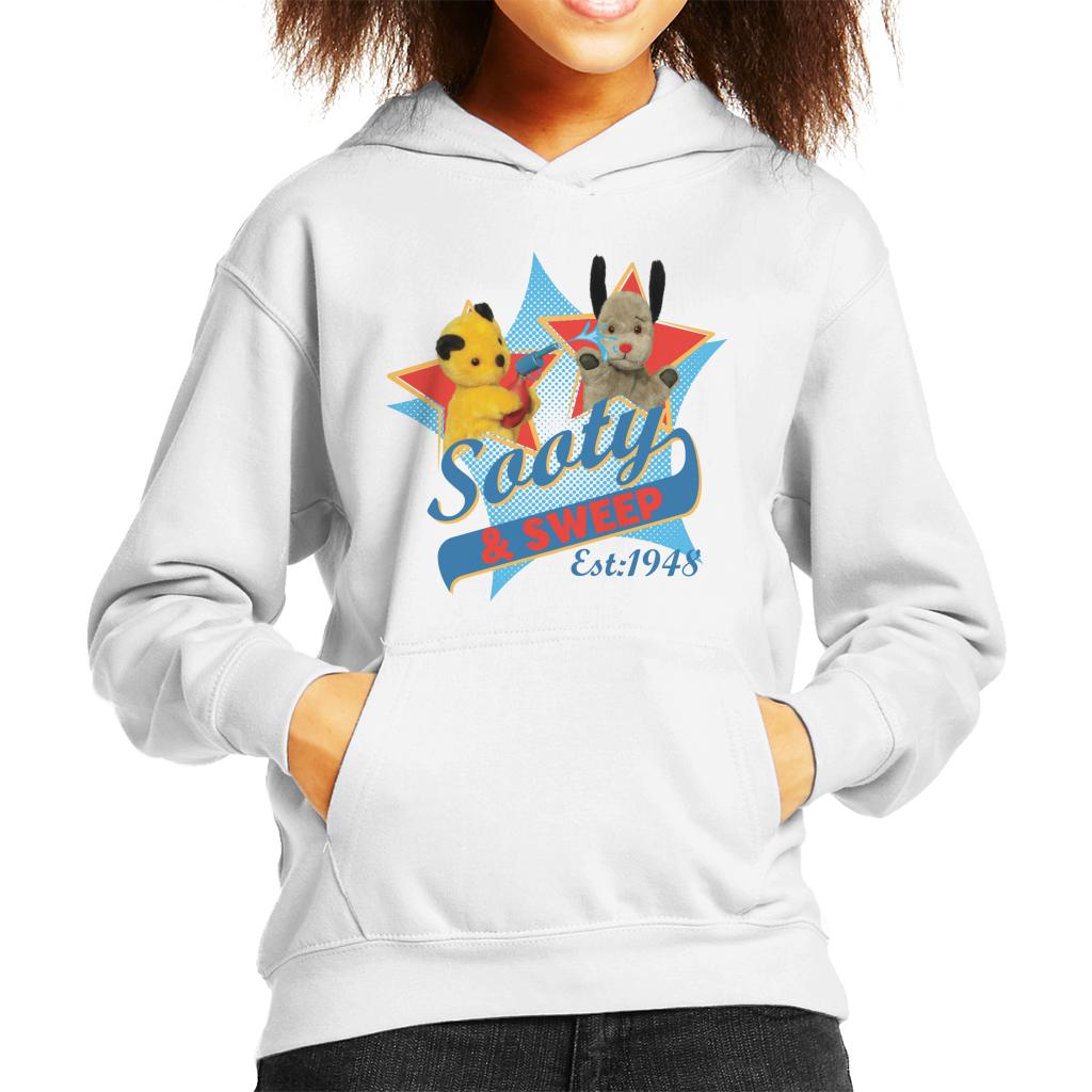 Sooty & Sweep Retro Water Sprayer Kid's Hooded Sweatshirt-Sooty's Shop