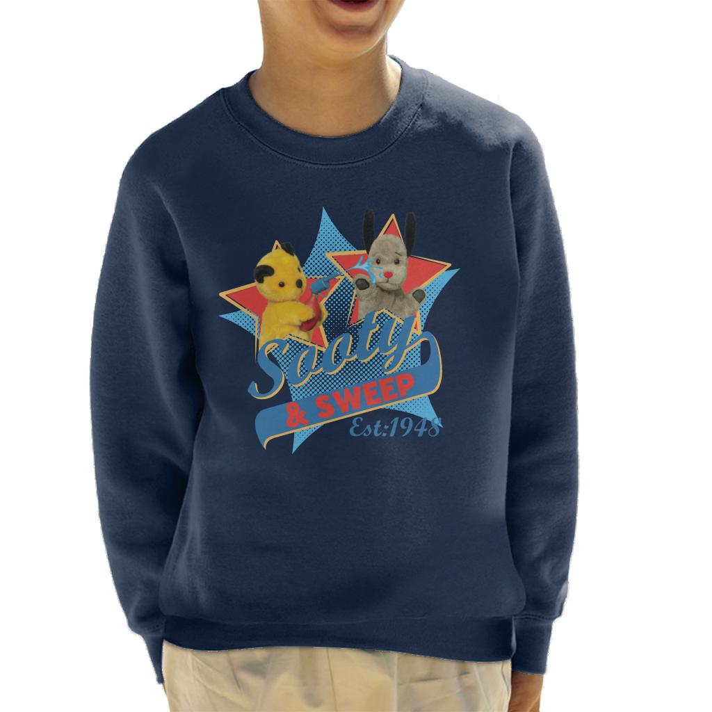 Sooty & Sweep Retro Water Sprayer Kid's Sweatshirt-Sooty's Shop