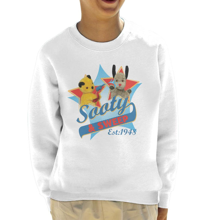 Sooty & Sweep Retro Water Sprayer Kid's Sweatshirt-Sooty's Shop