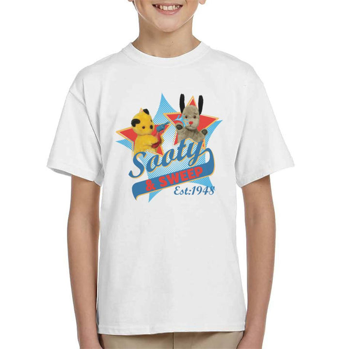 Sooty & Sweep Retro Water Sprayer Kid's T-Shirt-Sooty's Shop