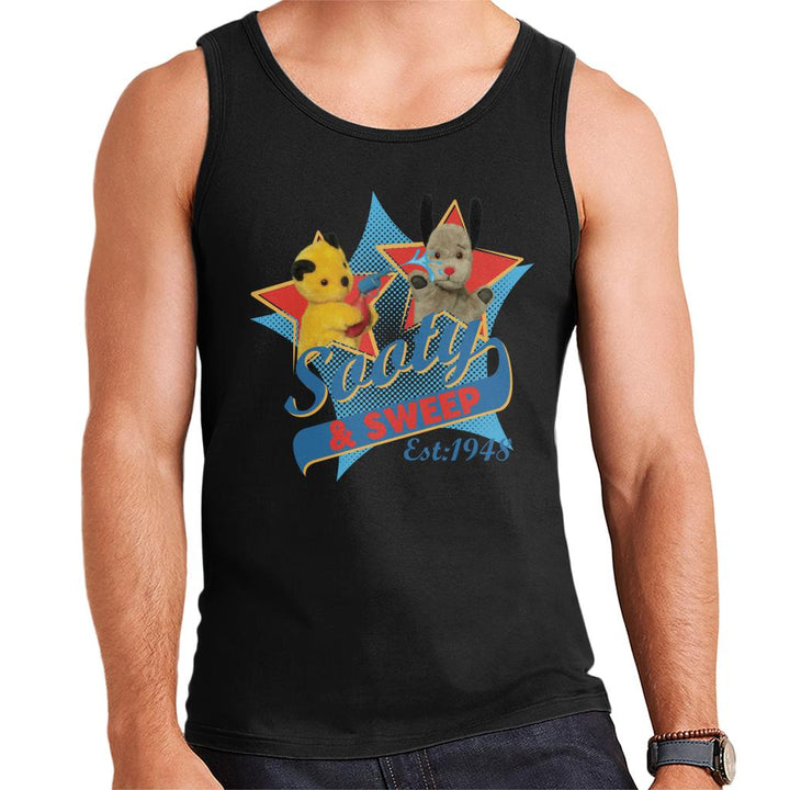 Sooty & Sweep Retro Water Sprayer Men's Vest-Sooty's Shop