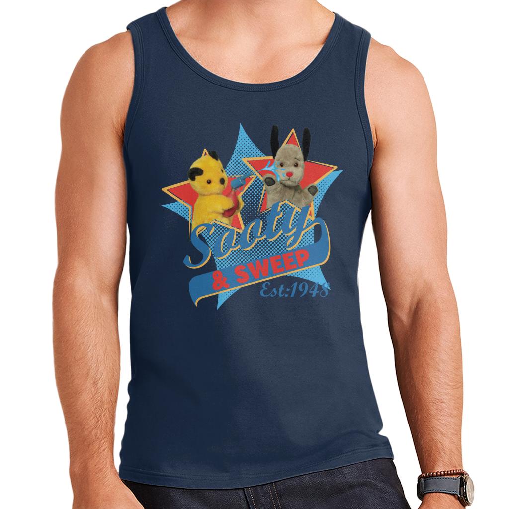 Sooty & Sweep Retro Water Sprayer Men's Vest-Sooty's Shop