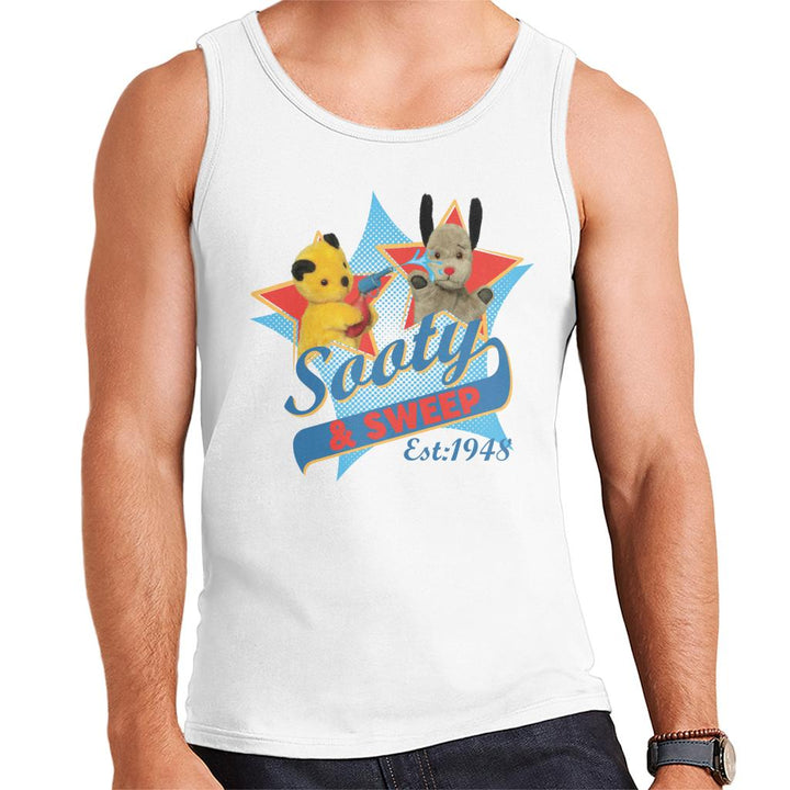 Sooty & Sweep Retro Water Sprayer Men's Vest-Sooty's Shop
