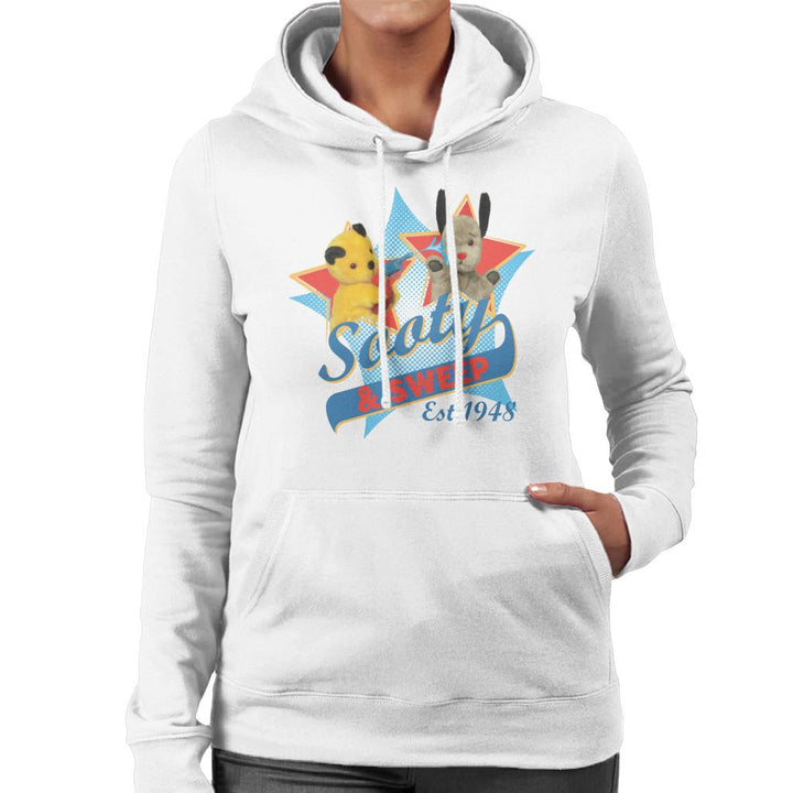 Sooty & Sweep Retro Water Sprayer Women's Hooded Sweatshirt-Sooty's Shop