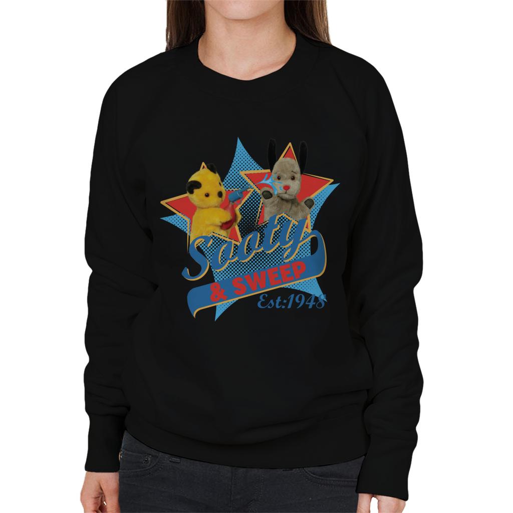 Sooty & Sweep Retro Water Sprayer Women's Sweatshirt-Sooty's Shop