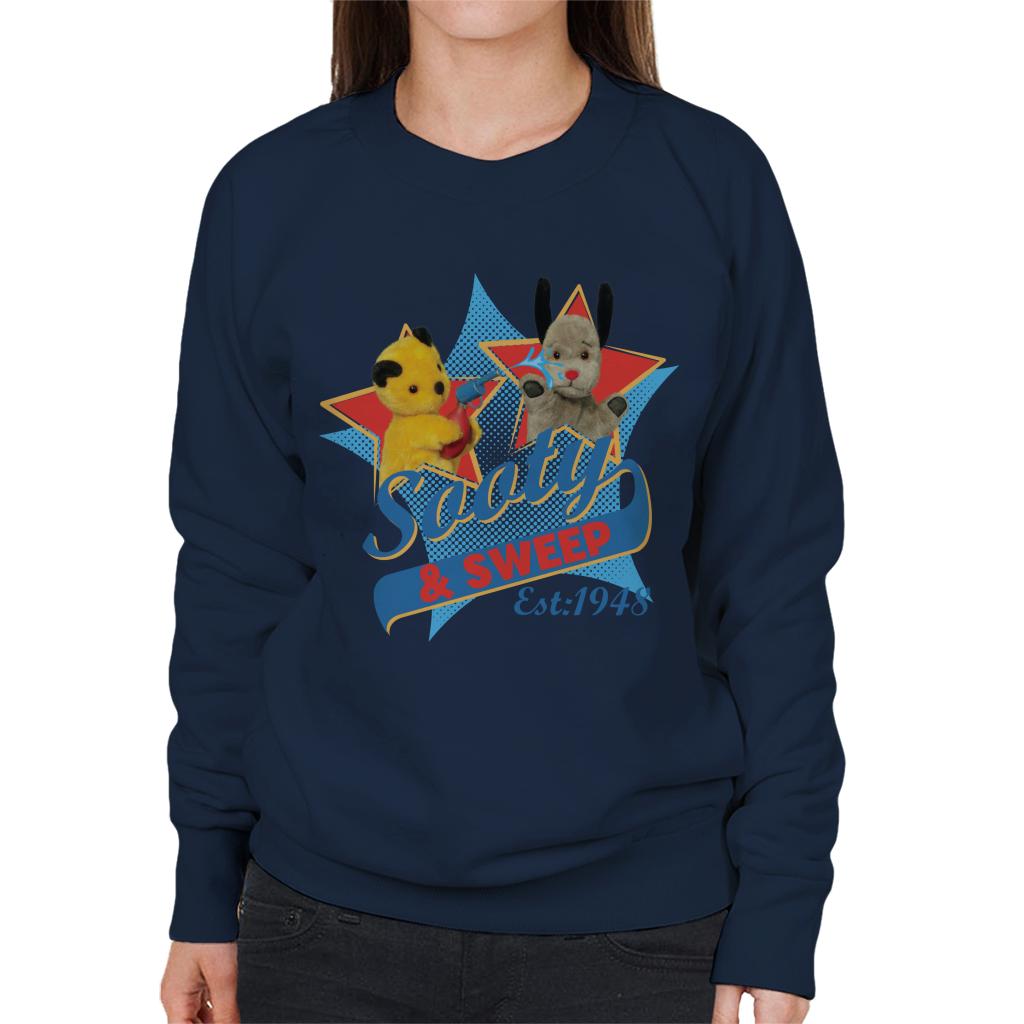 Sooty & Sweep Retro Water Sprayer Women's Sweatshirt-Sooty's Shop