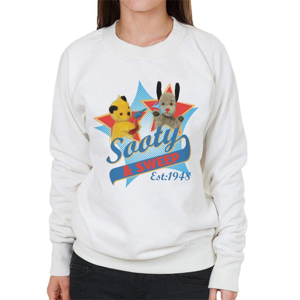 Sooty & Sweep Retro Water Sprayer Women's Sweatshirt-Sooty's Shop