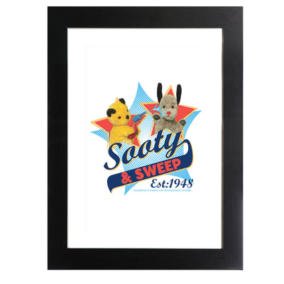 Sooty And Sweep Established 1948 Framed Print-Sooty's Shop