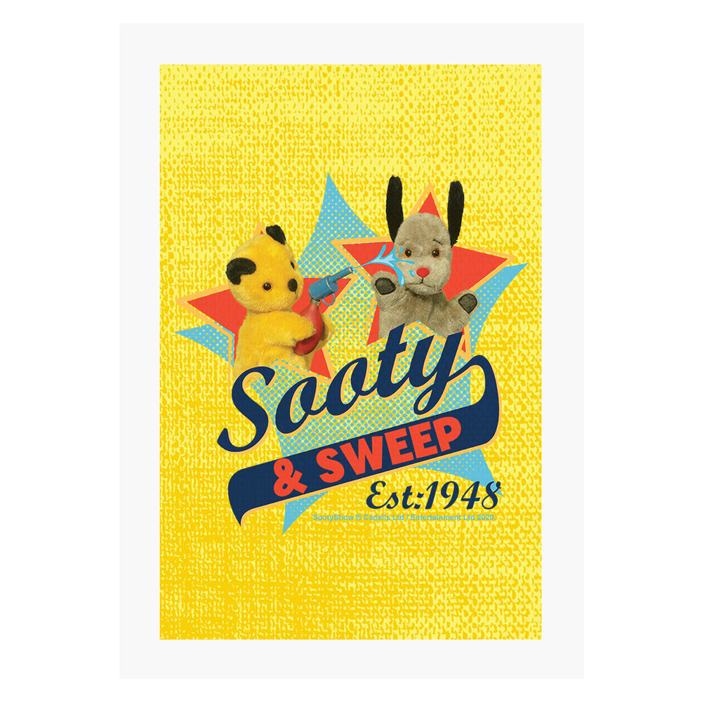 Sooty And Sweep Established 1948 Framed Print-Sooty's Shop