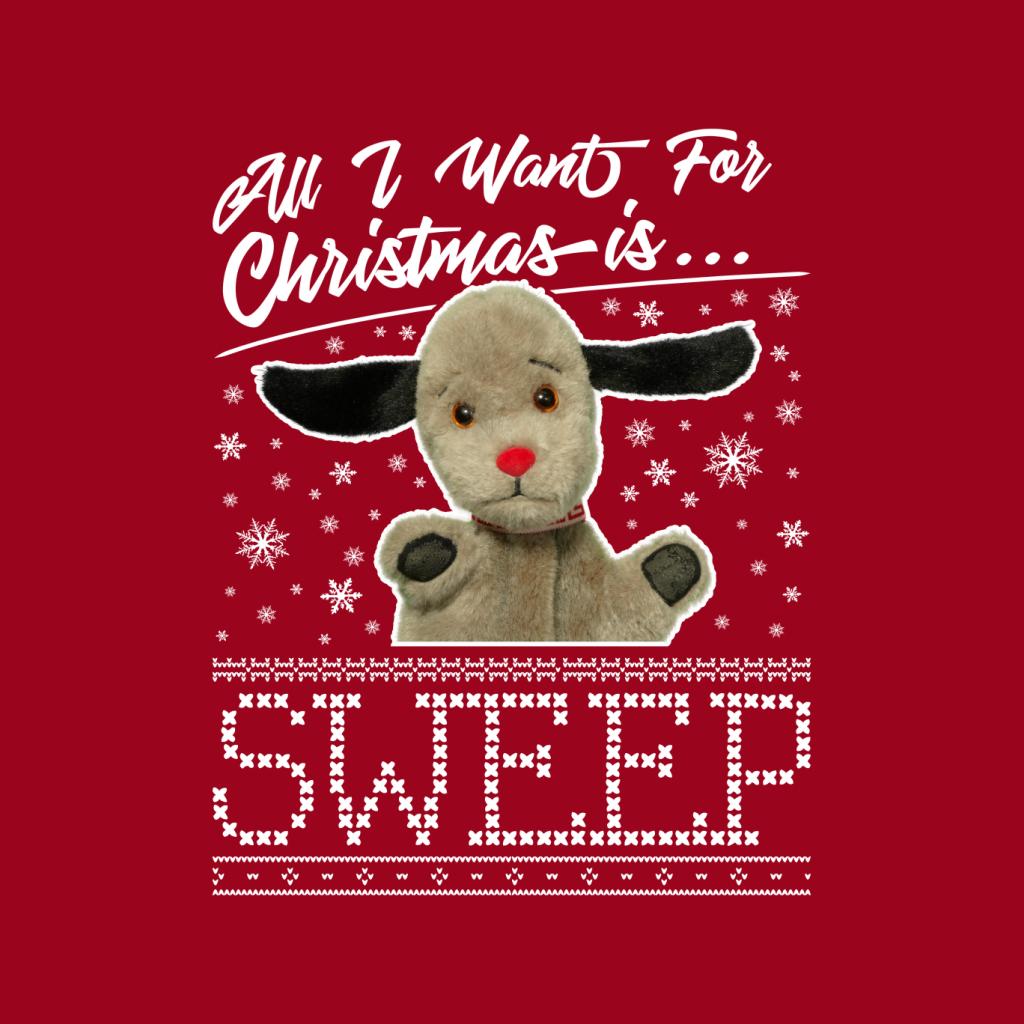 Sooty Christmas All I Want For Christmas Is Sweep Men's Sweatshirt-Sooty's Shop