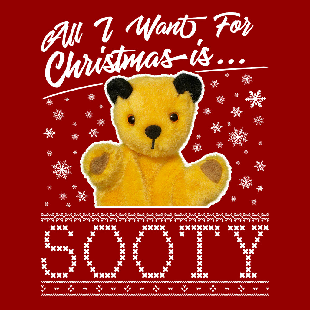 Sooty Christmas All I Want For Christmas Is Sooty Men's T-Shirt