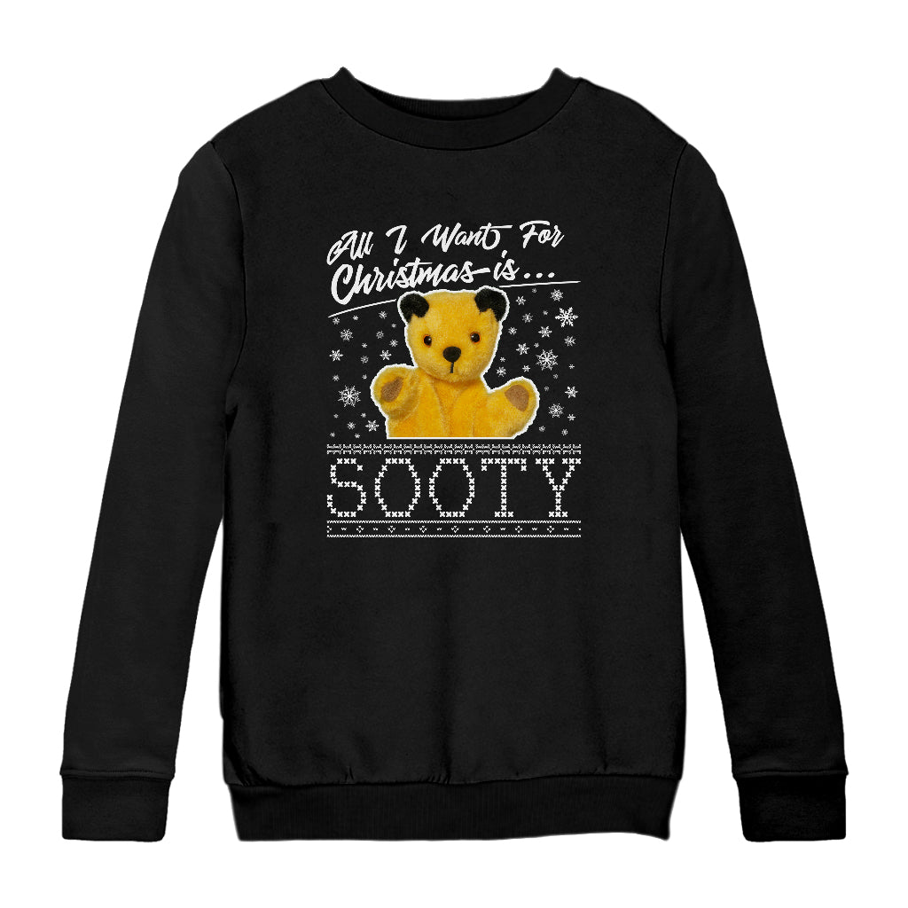 Sooty Christmas All I Want For Christmas Is Sooty Kids Sweatshirt
