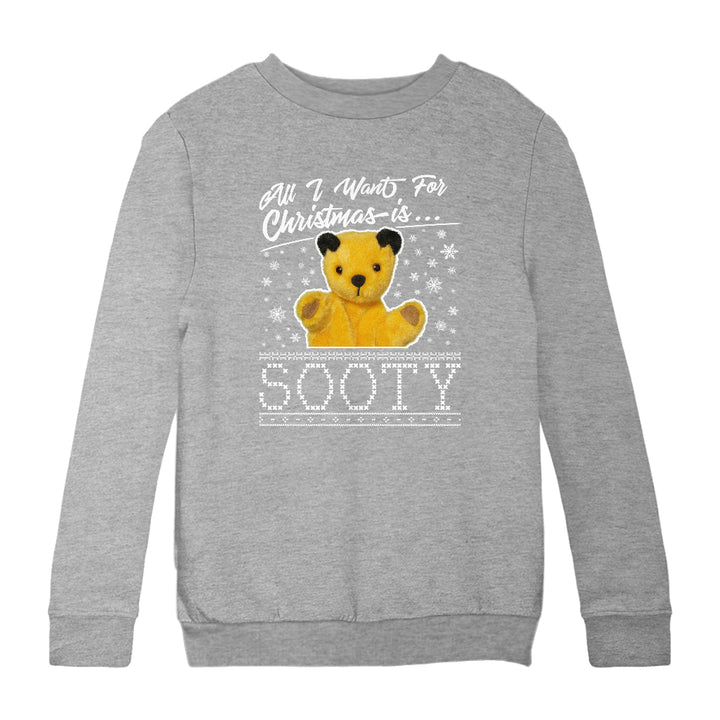 Sooty Christmas All I Want For Christmas Is Sooty Kids Sweatshirt