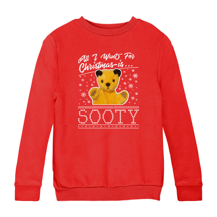 Sooty Christmas All I Want For Christmas Is Sooty Kids Sweatshirt
