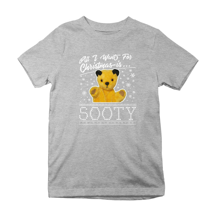 Sooty Christmas All I Want For Christmas Is Sooty Kids T-Shirt