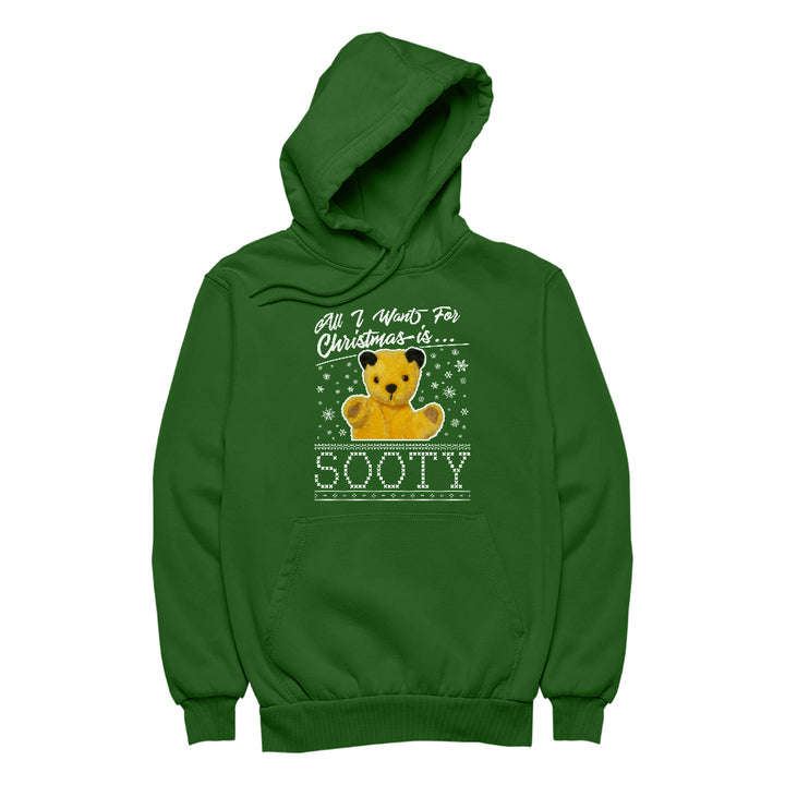 Sooty All I Want For Christmas Is Sooty Men's Hooded Sweatshirt
