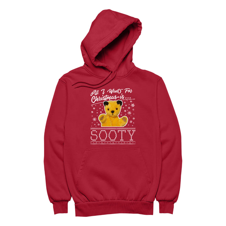 Sooty All I Want For Christmas Is Sooty Men's Hooded Sweatshirt