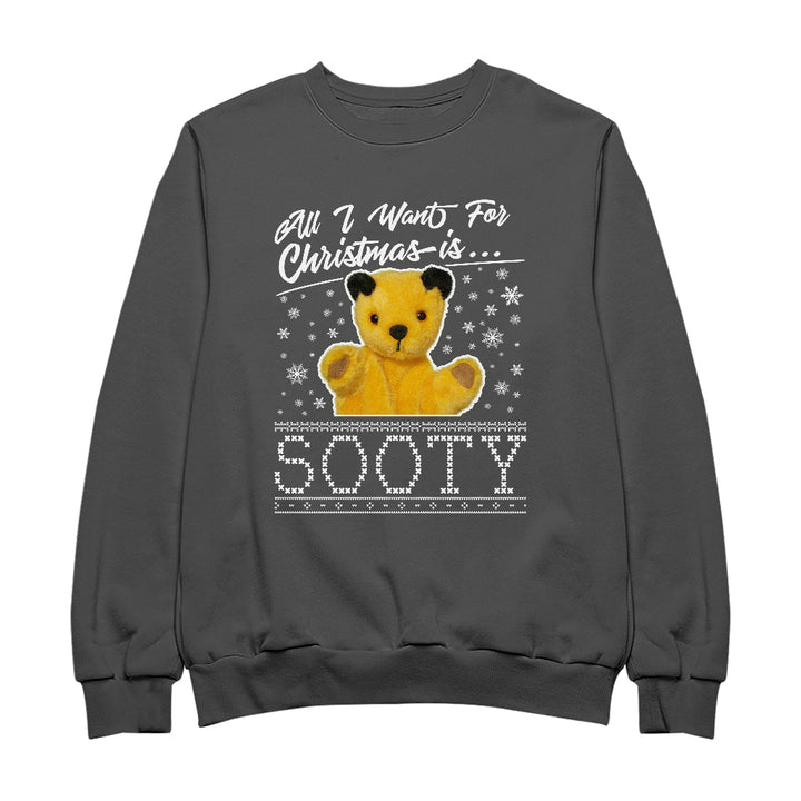 Sooty Christmas All I Want For Christmas Is Sooty Men's Sweatshirt
