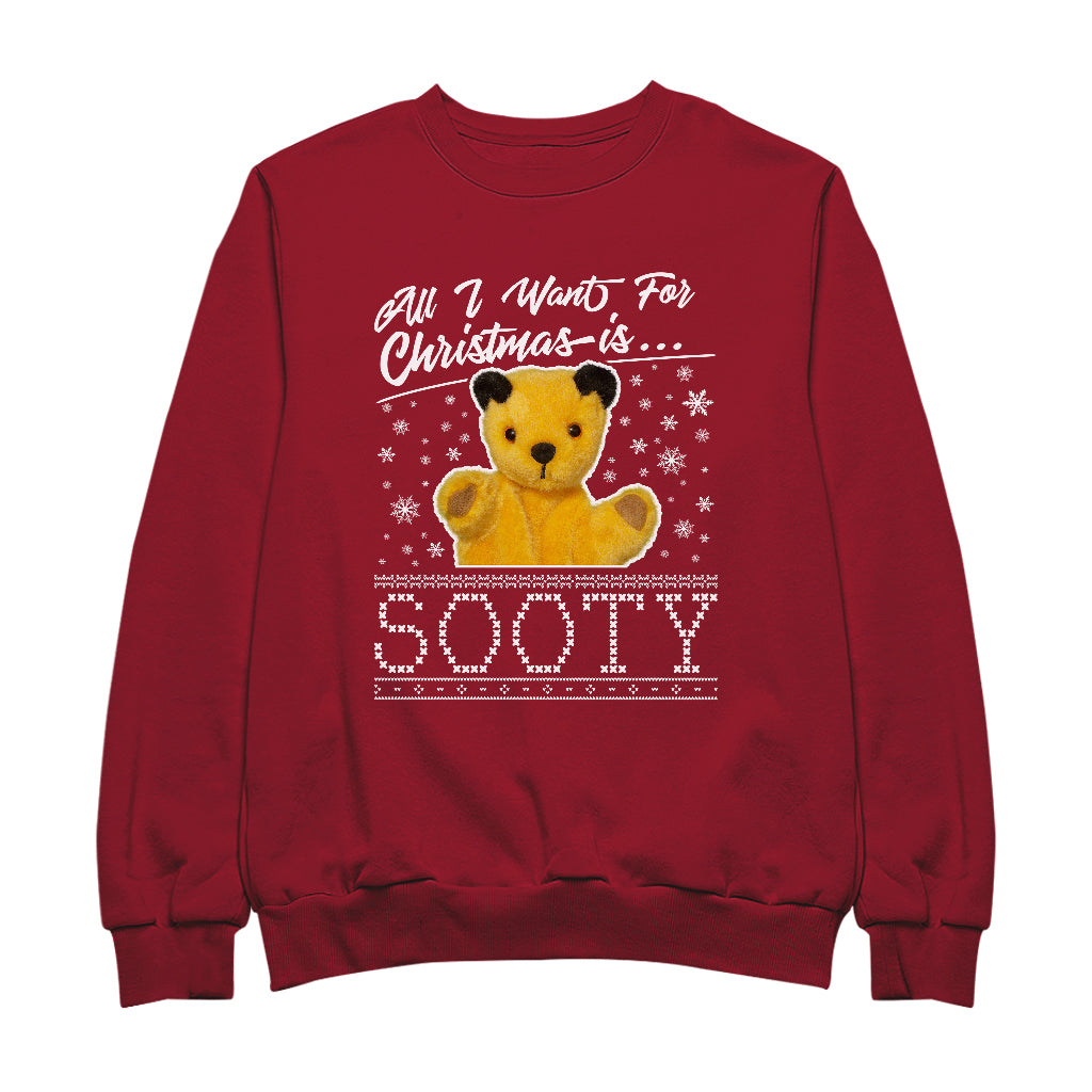 Sooty Christmas All I Want For Christmas Is Sooty Men's Sweatshirt