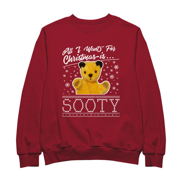 Sooty Christmas All I Want For Christmas Is Sooty Men's Sweatshirt