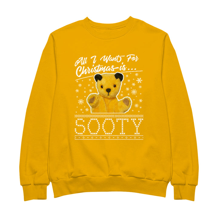 Sooty Christmas All I Want For Christmas Is Sooty Men's Sweatshirt