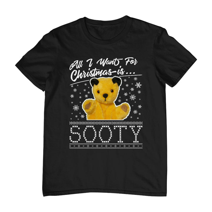 Sooty Christmas All I Want For Christmas Is Sooty Men's T-Shirt