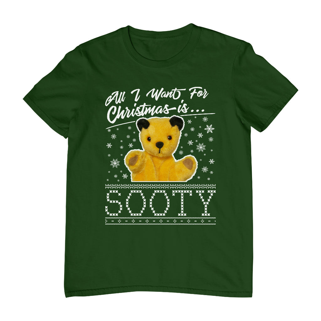 Sooty Christmas All I Want For Christmas Is Sooty Men's T-Shirt