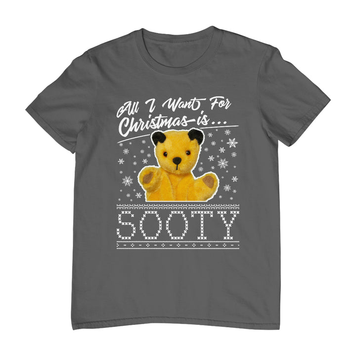 Sooty Christmas All I Want For Christmas Is Sooty Men's T-Shirt
