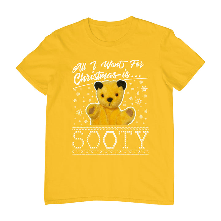 Sooty Christmas All I Want For Christmas Is Sooty Men's T-Shirt