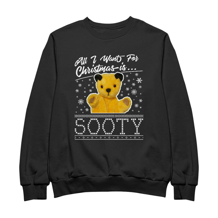 Sooty Christmas All I Want For Christmas Is Sooty Women's Sweatshirt