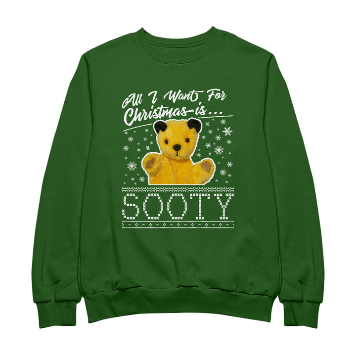 Sooty Christmas All I Want For Christmas Is Sooty Women's Sweatshirt
