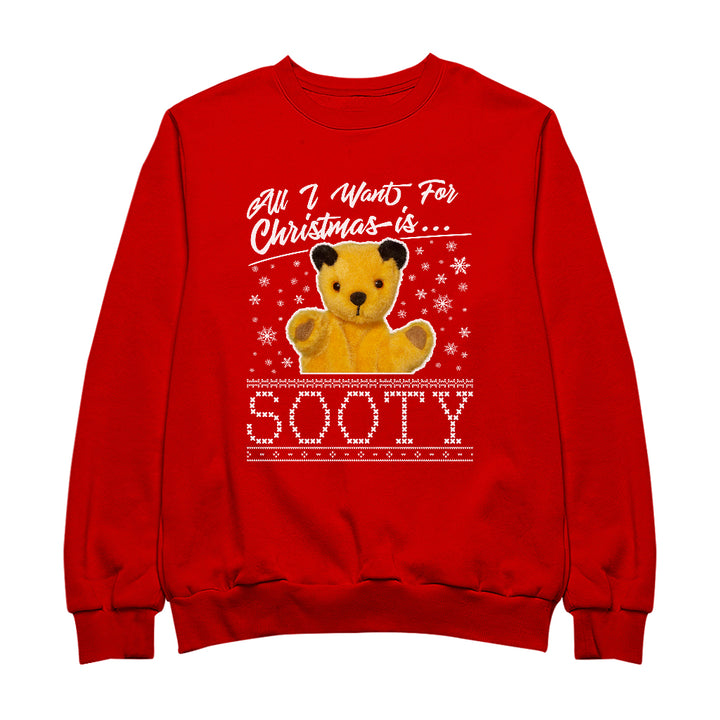 Sooty Christmas All I Want For Christmas Is Sooty Women's Sweatshirt
