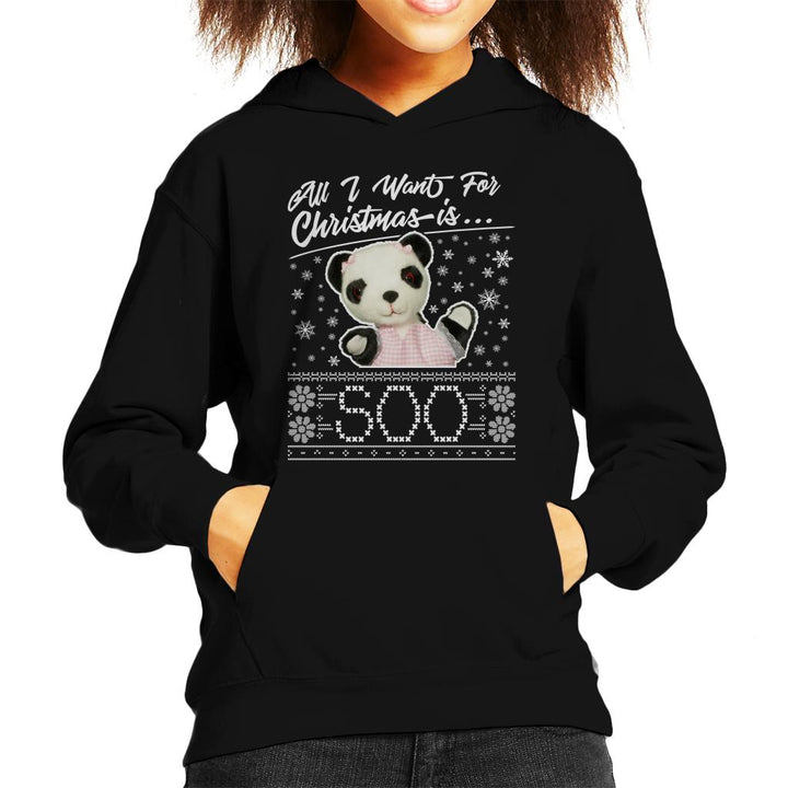 Sooty Christmas All I Want For Christmas Is Soo Kids Hooded Sweatshirt