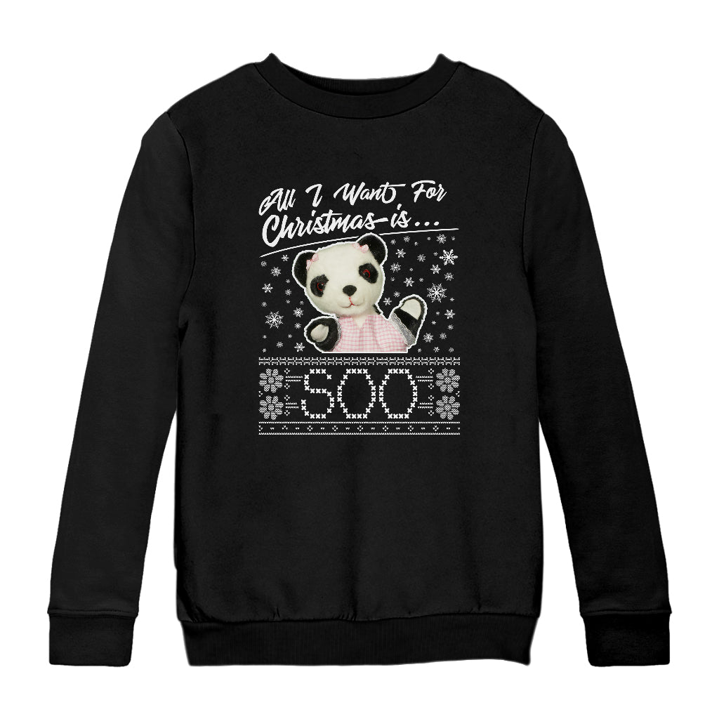 Sooty Christmas All I Want For Christmas Is Soo Kids Sweatshirt