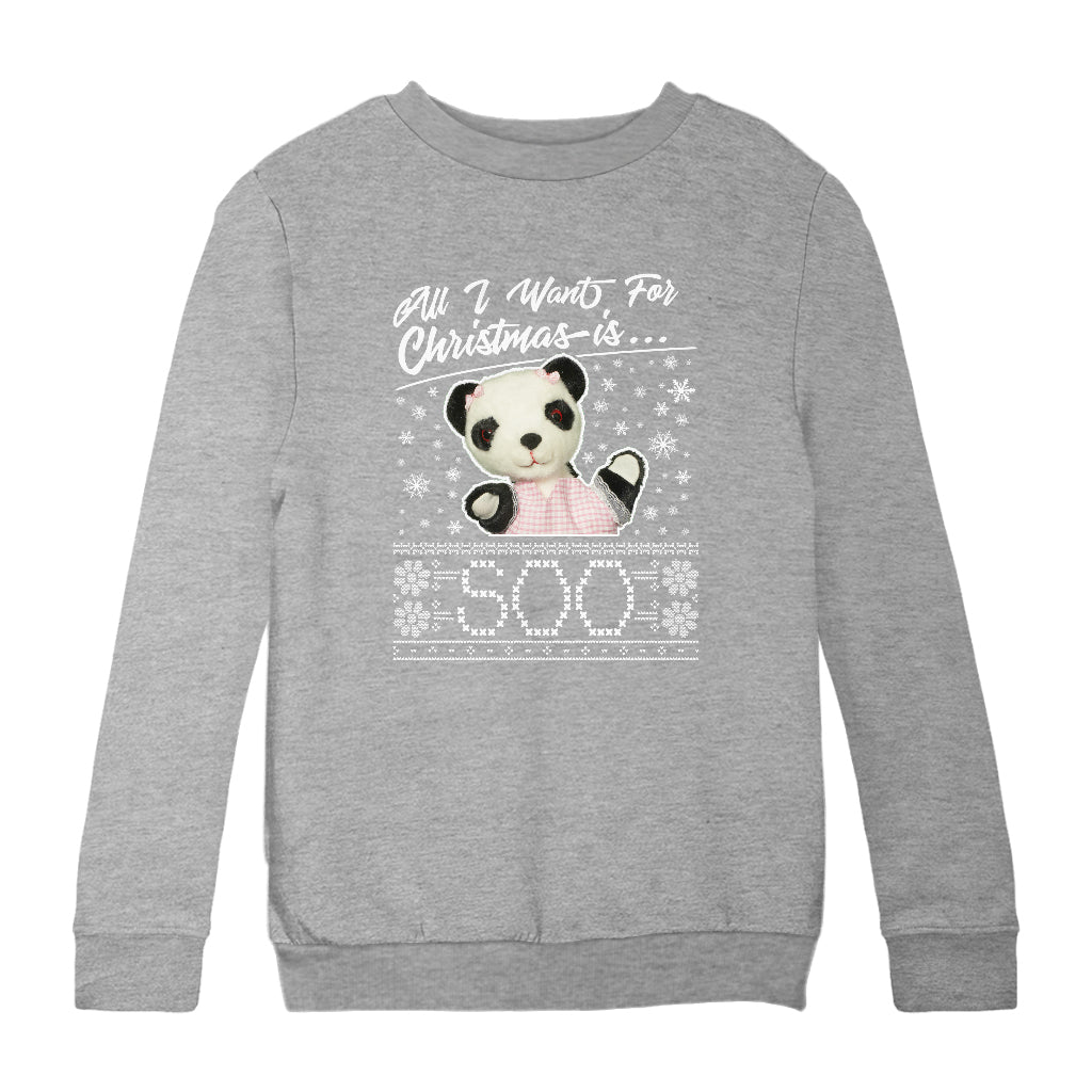 Sooty Christmas All I Want For Christmas Is Soo Kids Sweatshirt