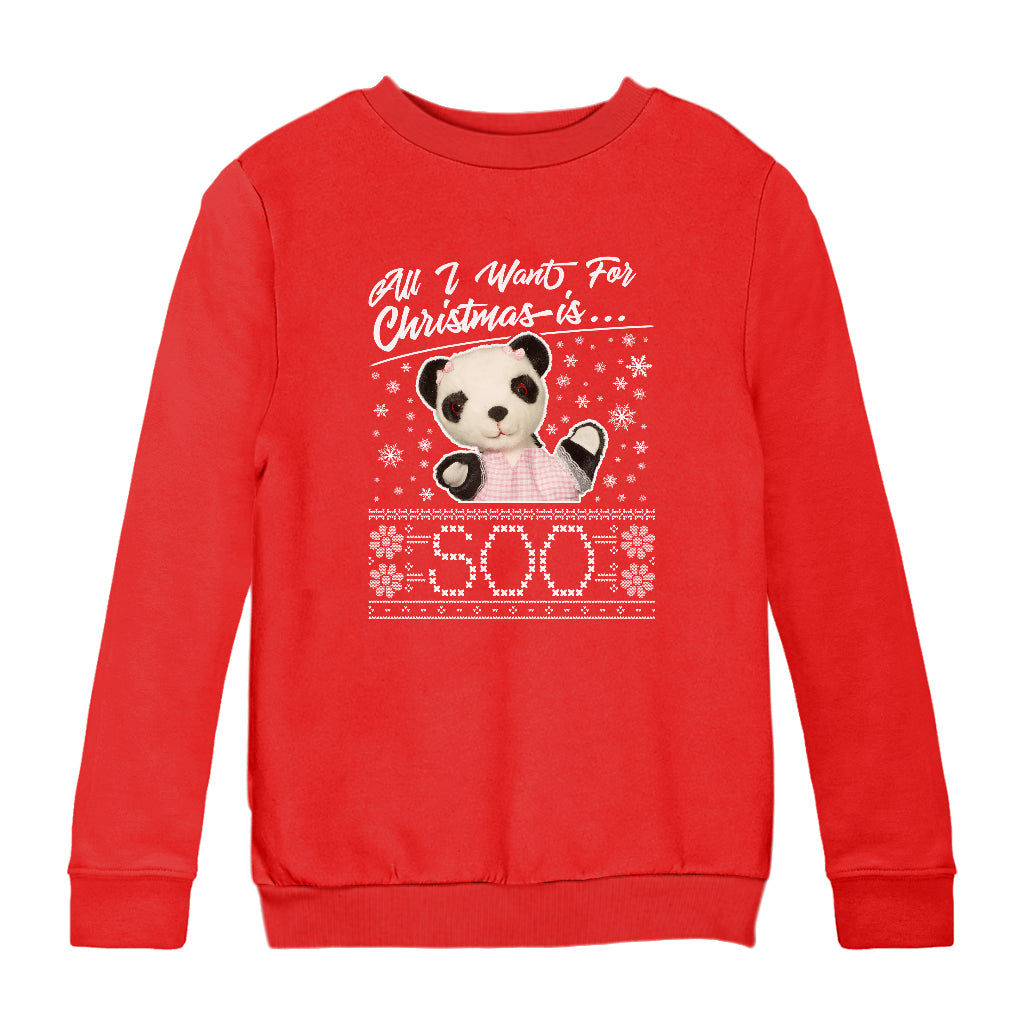 Sooty Christmas All I Want For Christmas Is Soo Kids Sweatshirt