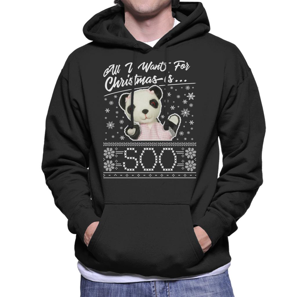 Sooty Christmas All I Want For Christmas Is Soo Men's Hooded Sweatshirt-Sooty's Shop
