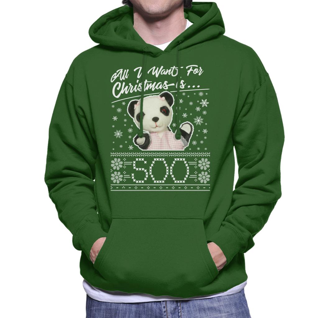 Sooty Christmas All I Want For Christmas Is Soo Men's Hooded Sweatshirt