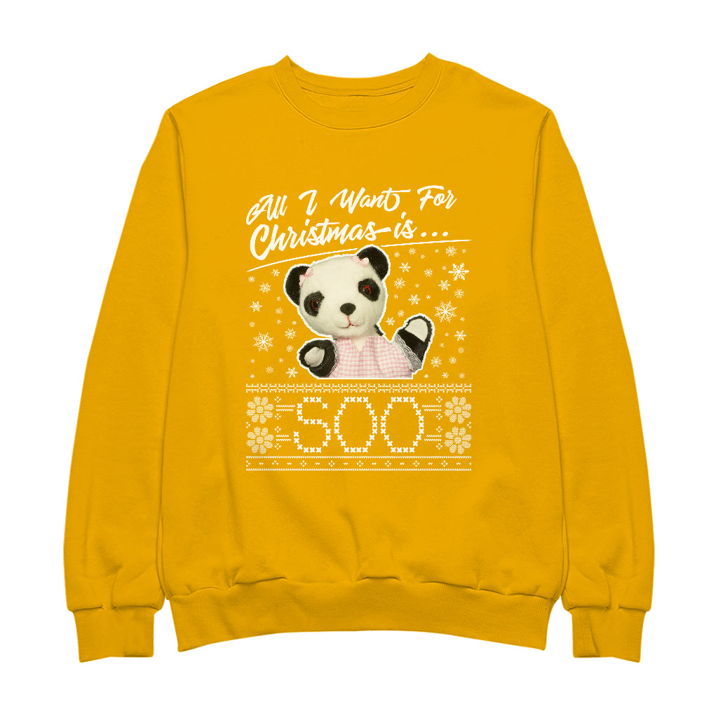 Sooty Christmas All I Want For Christmas Is Soo Men's Sweatshirt
