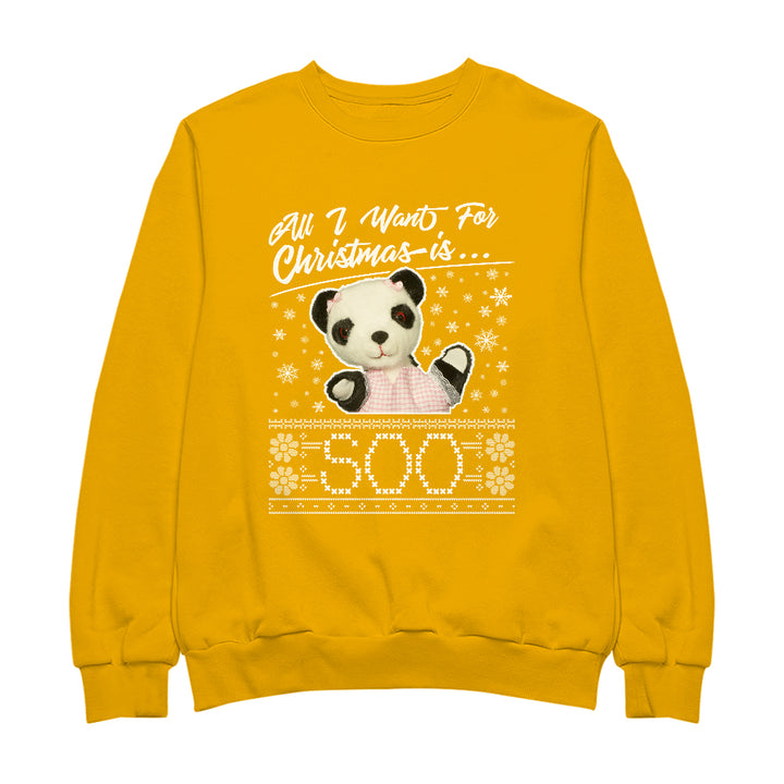 Sooty Christmas All I Want For Christmas Is Soo Men's Sweatshirt