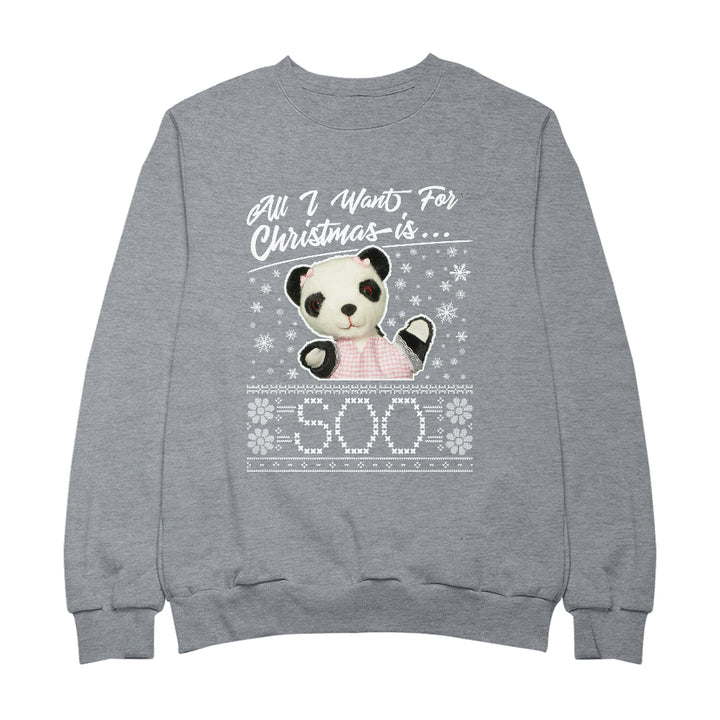 Sooty Christmas All I Want For Christmas Is Soo Men's Sweatshirt