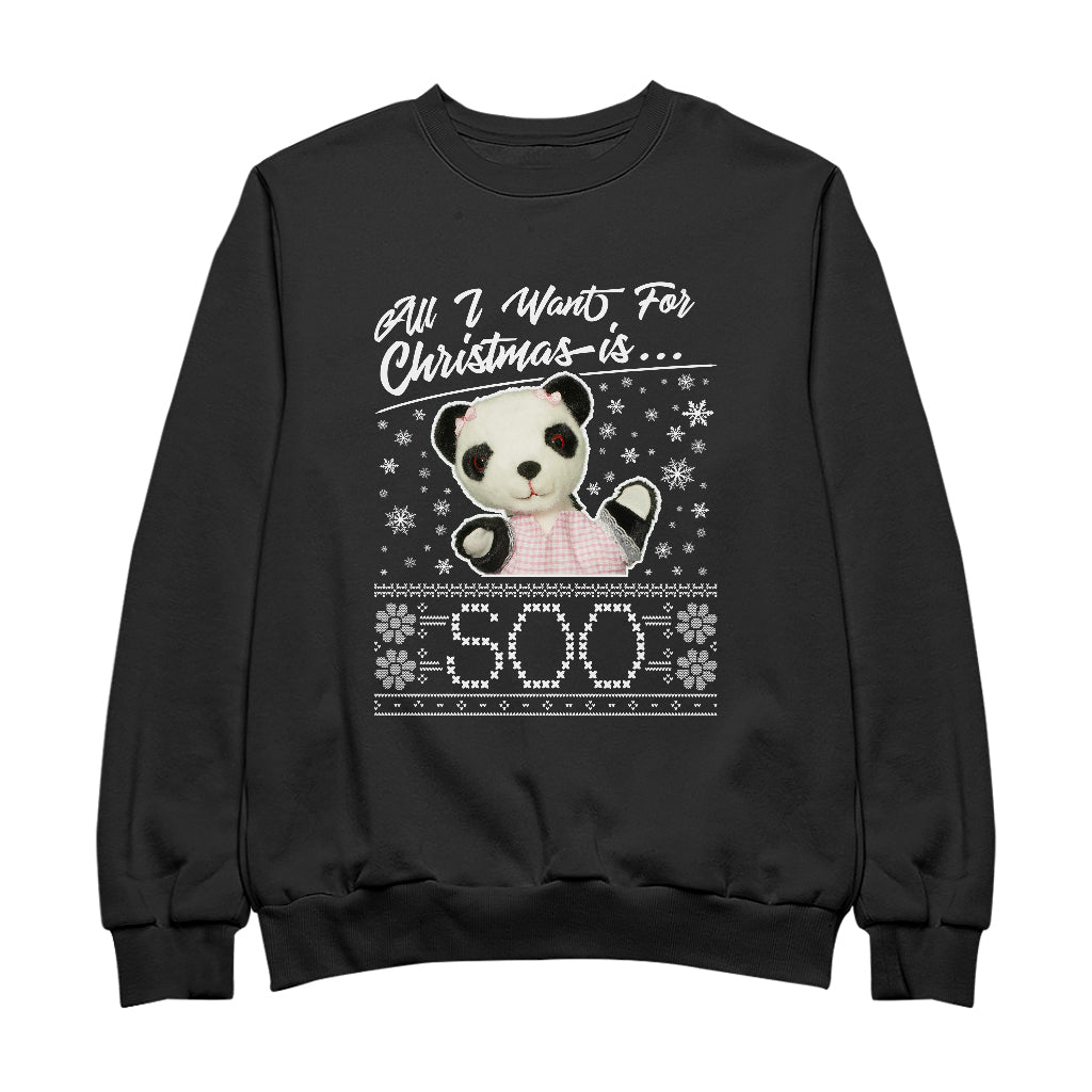 Sooty Christmas All I Want For Christmas Is Soo Women's Sweatshirt