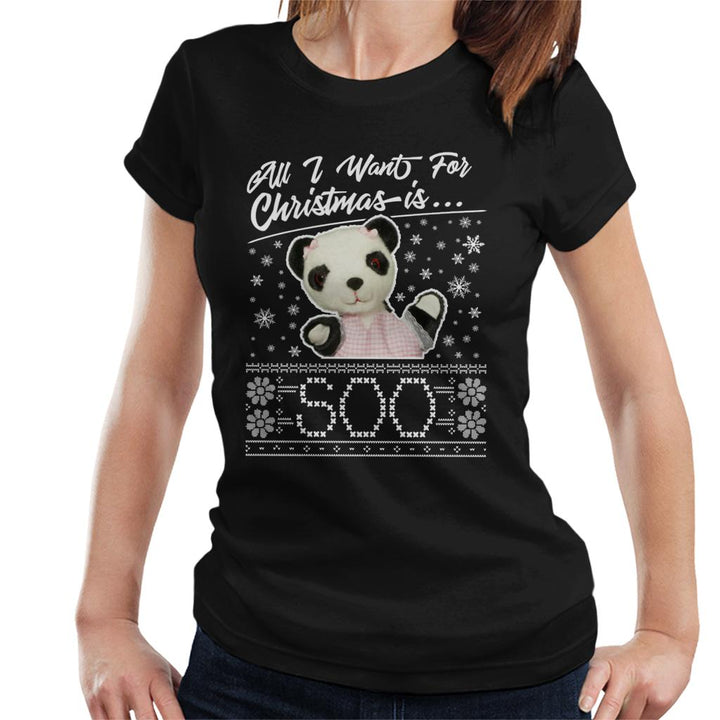 Sooty Christmas All I Want For Christmas Is Soo Women's T-Shirt-Sooty's Shop