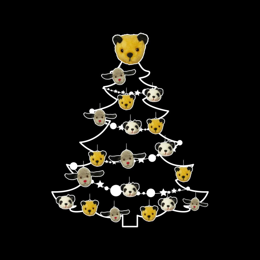 Sooty Christmas Tree White Silhouette Men's T-Shirt