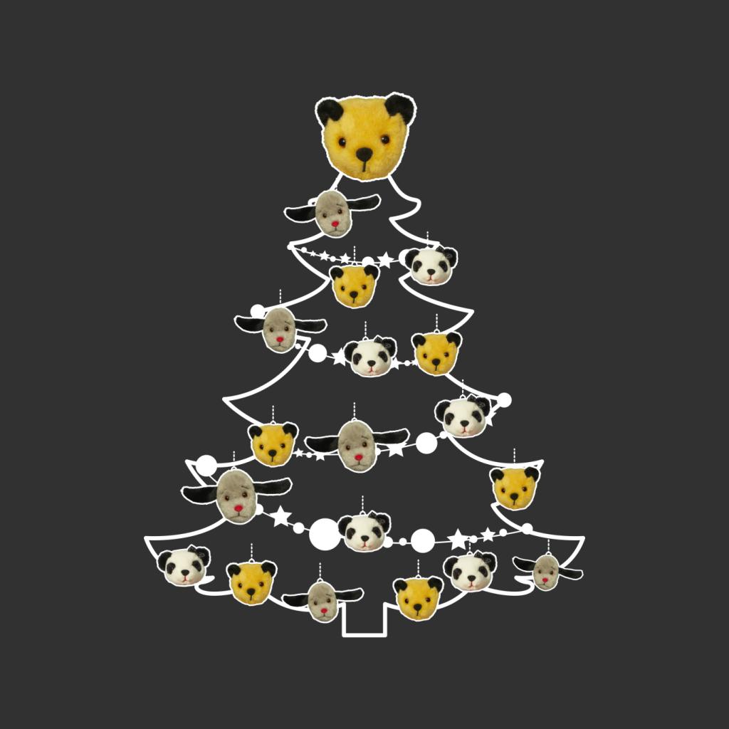 Sooty Christmas Tree White Silhouette Men's T-Shirt