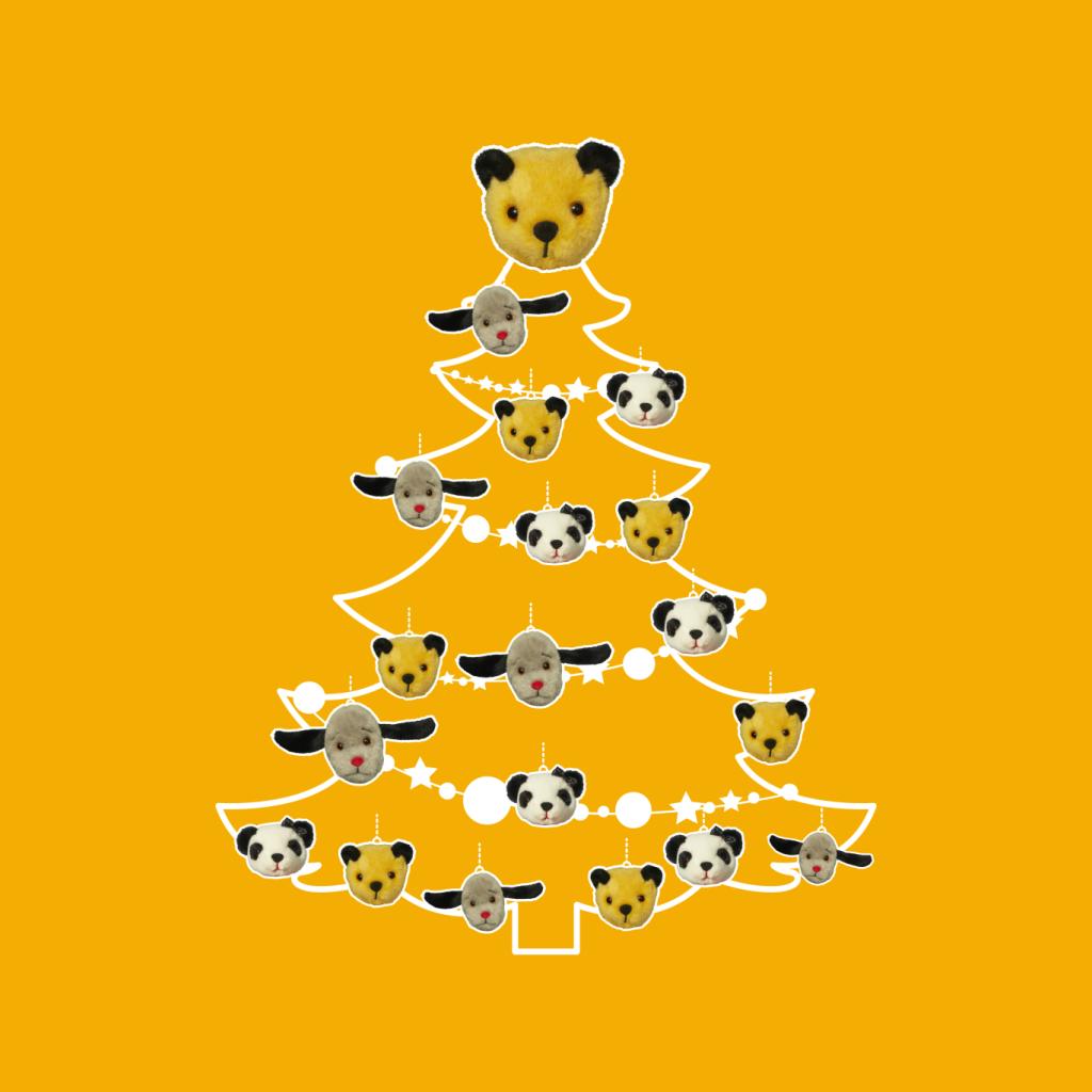 Sooty Christmas Tree White Silhouette Men's T-Shirt